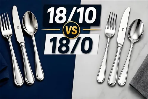 What is the difference between 18/10 and 18/0 cutlery for induction?
