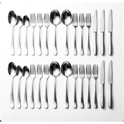 24-Piece Stainless Steel Flatware Set
